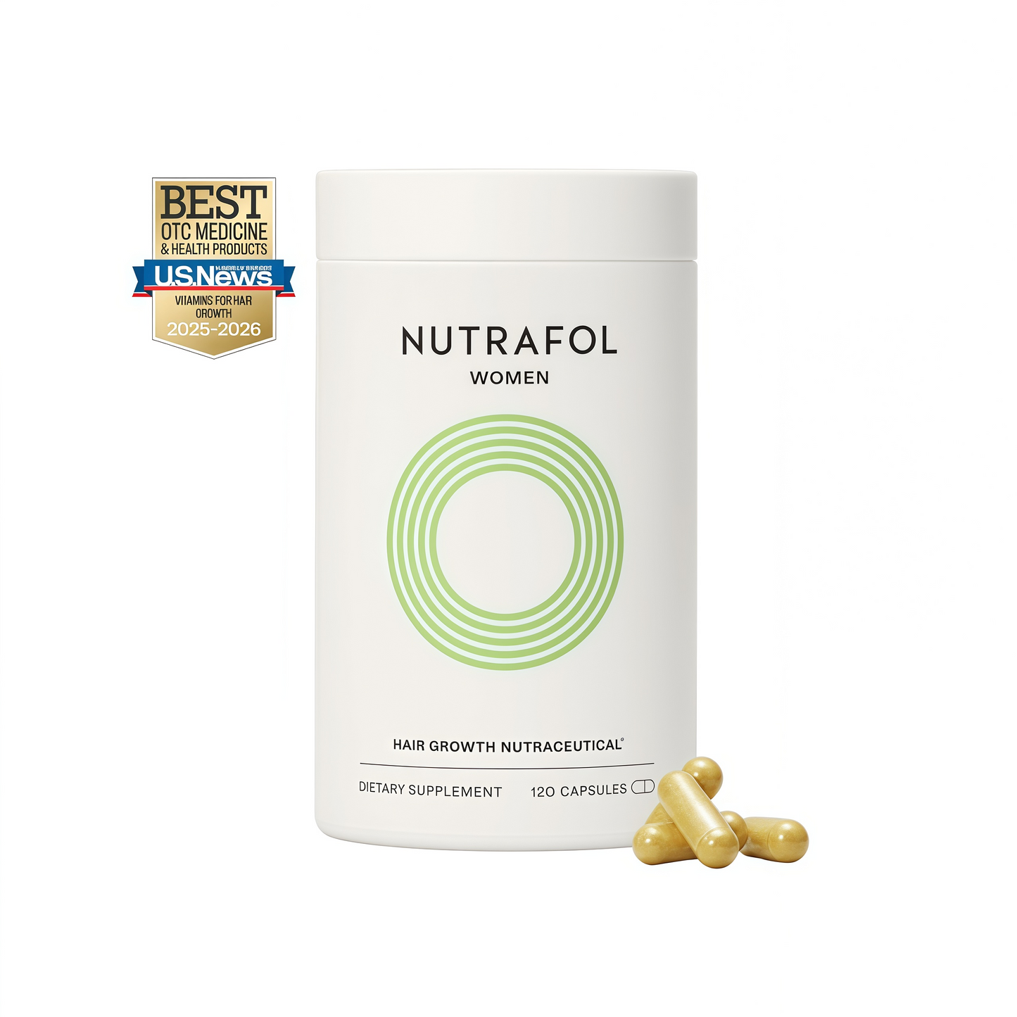 Nutrafol Women Hair Growth Supplements, Ages18-44,1-Month Bottle