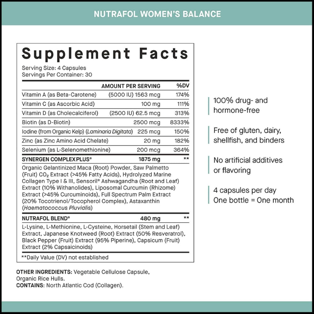 Nutrafol Women’s Balance (120 Capsule)